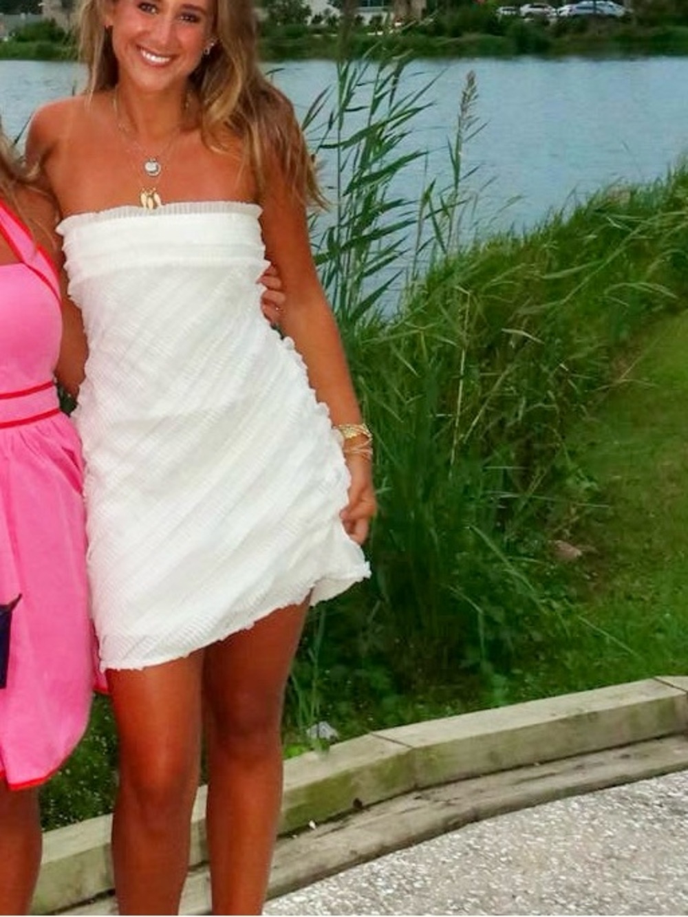 Endless Rose Strapless Textured Fitted Mini Dress